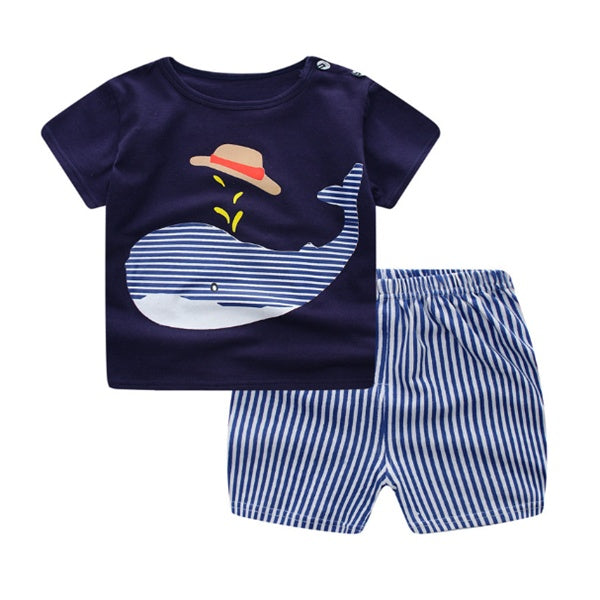 Kits Summer Clothes T-shirt Baby Girl Casual Clothing Sets