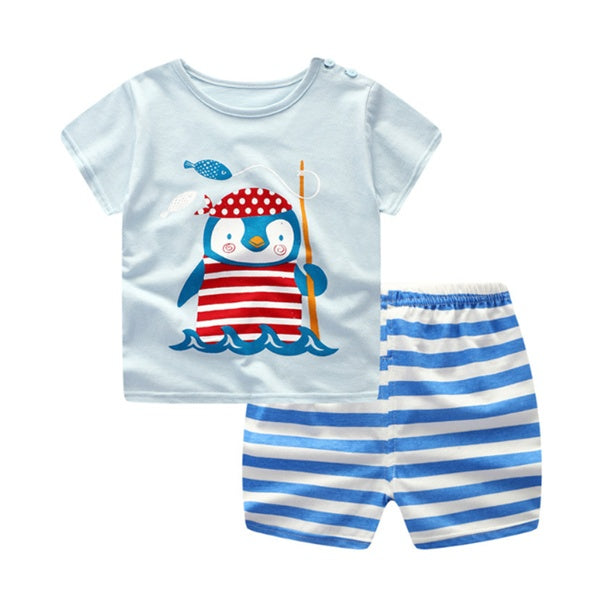 Kits Summer Clothes T-shirt Baby Girl Casual Clothing Sets