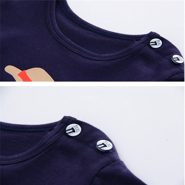 Kits Summer Clothes T-shirt Baby Girl Casual Clothing Sets