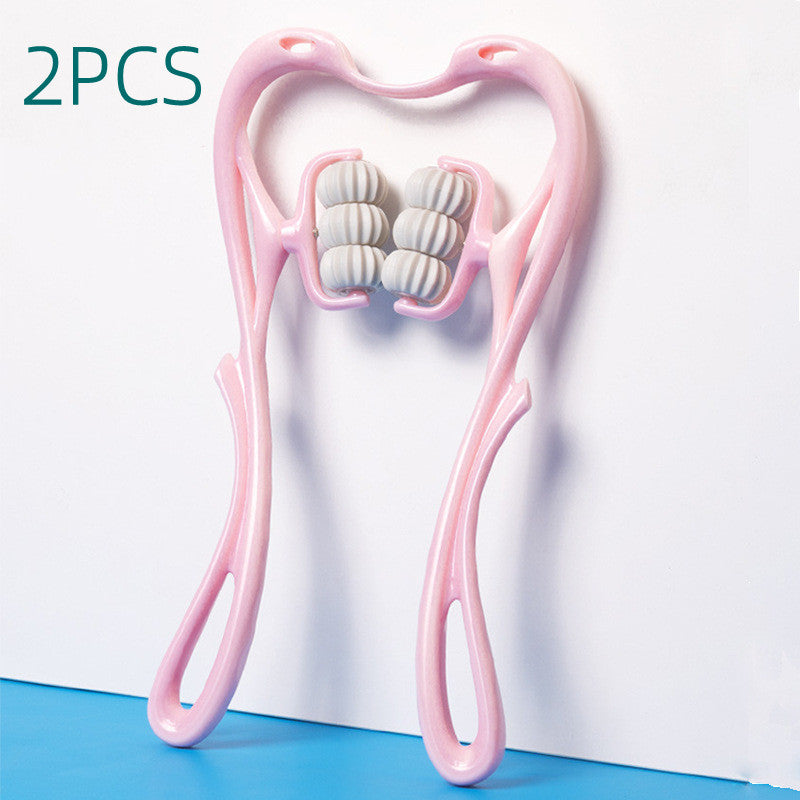 6-Wheel Manual Neck Massager for Pain Relief