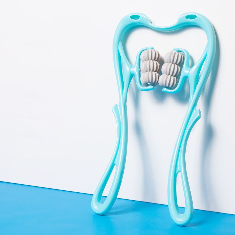 6-Wheel Manual Neck Massager for Pain Relief