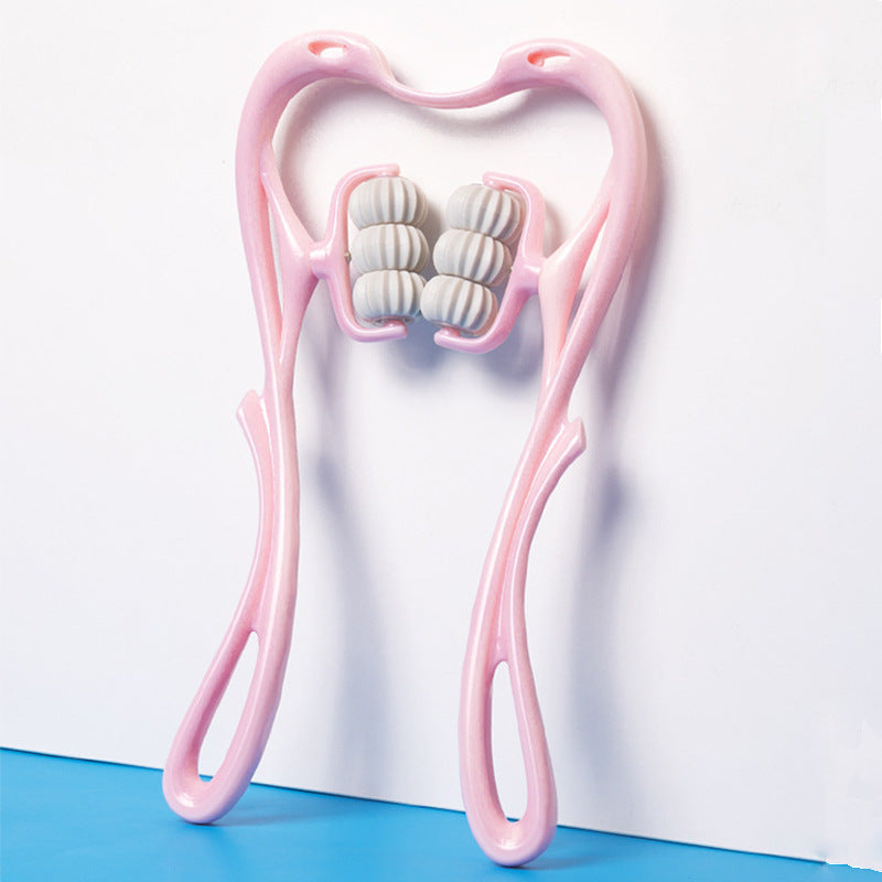 6-Wheel Manual Neck Massager for Pain Relief